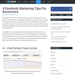 4 Facebook Marketing Tips For Businesses