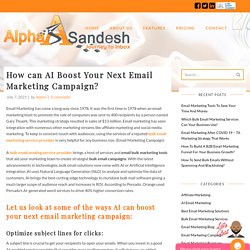 How can AI Boost Your Next Email Marketing Campaign?