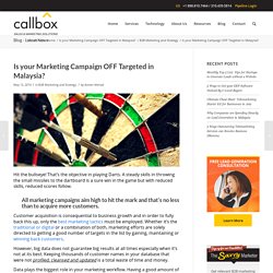 Is your Marketing Campaign OFF Targeted in Malaysia?