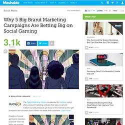 Why 5 Big Brand Marketing Campaigns are Betting Big on Social Gaming