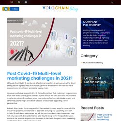 Post Covid-19 Multi level marketing challenges