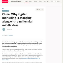 China: Why digital marketing is changing along with a millennial middle class