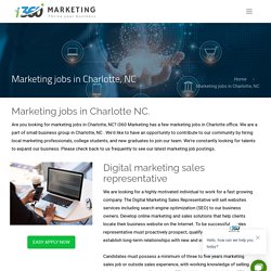 Marketing jobs Charlotte NC