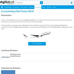 Air France-KLM : Etudes, Analyses Marketing et Communication d'Air France
