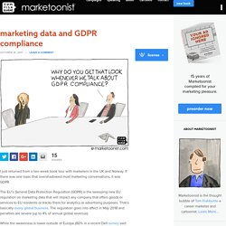 Marketing Data and GDPR Compliance cartoon
