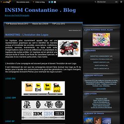 MARKETING : L'évolution des Logos - INSIM Constantine . Blog