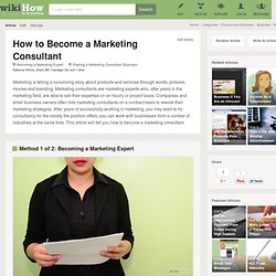 How to Become a Marketing Consultant: 13 steps