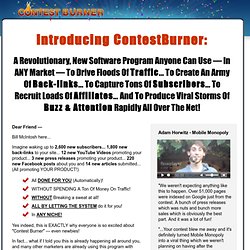 Viral Marketing - Contest Burner Online Contest Software