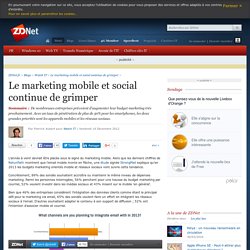 Le marketing mobile et social continue de grimper