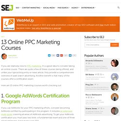 13 Online PPC Marketing Courses