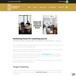 Marketing hacks for coworking spaces