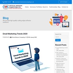 Email Marketing Trends in 2020 - Critical Mission Computing