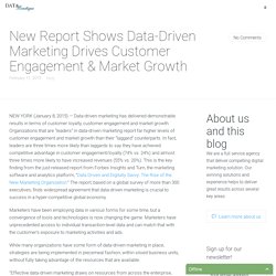 New Report Shows Data-Driven Marketing Drives Customer Engagement & Market Growth - Data Boutique