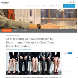 12 Marketing Job Descriptions to Recruit and Hire an All-Star Team [Free Templates]