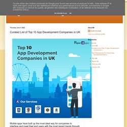 Curated List of Top 10 App Development Companies in UK