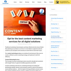 Opt for the best content marketing services for all digital solutions - Densenium India Private Limited- A Best Digital Marketing Agency & Website Development