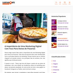 Tudo Sobre Marketing Digital Com Foco Para Donos de Pizzarias