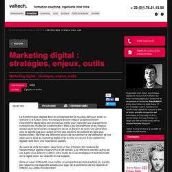 Marketing digital : stratégies, enjeux, outils