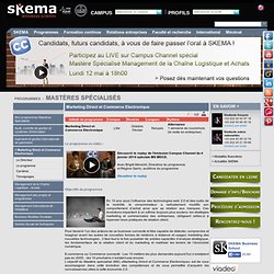 marketing direct et commerce électronique - Mastères spécialisés - Programmes - SKEMA