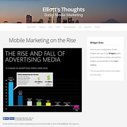 Mobile marketing on the rise