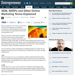 SEM, SERPs and Other Online Marketing Terms Explained