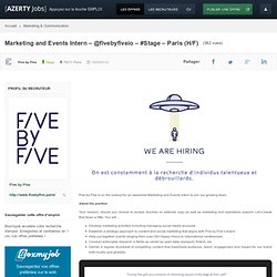 Marketing and Events Intern – @fivebyfiveio