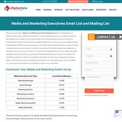 Media Industry Mailing List