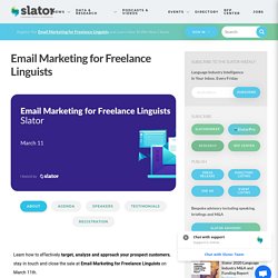 Email Marketing for Freelance Linguists