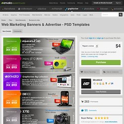 Web Marketing Banners & Advertise - PSD Templates