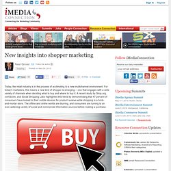 New insights into shopper marketing
