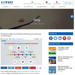 6 Reasons Why Social Media Marketing Is Important For Business?