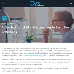 Why Is Email Marketing Important For Doctors