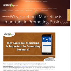 Why Facebook Marketing is Important in Promoting Business?