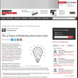 The 4 Types of Marketing Innovation Labs