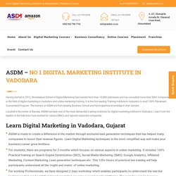 ASDM - Digital Marketing institute in Vadodara