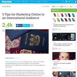5 Tips for Marketing Online to an International Audience