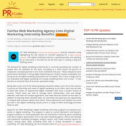 Fairfax Web Marketing Agency Lists Digital Marketing Internship Benefits