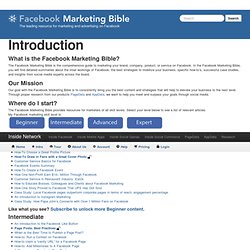 Facebook Marketing Bible