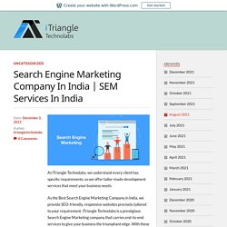 SEM Services In India – iTriangle Technolabs