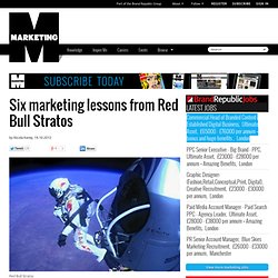 Six marketing lessons from Red Bull Stratos