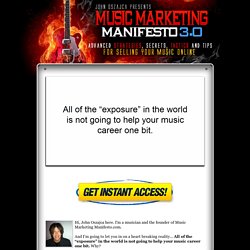 Music Marketing Manifesto - Internet Music Marketing Strategy Guide