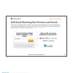 B2B Email Marketing Best-Practices and Trends