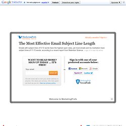 The Most Effective Email Subject Line Length