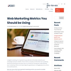What are Web Marketing Metrics to Track Your Accurate ROI?