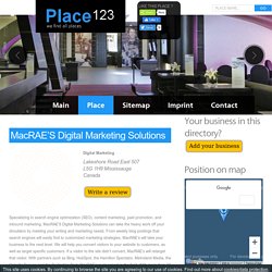 The Best Digital Marketing Agency in Mississauga -MacRAE’S