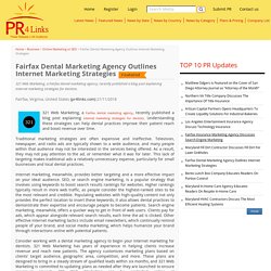 Fairfax Dental Marketing Agency Outlines Internet Marketing Strategies