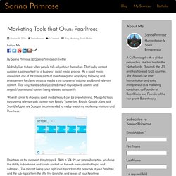 Marketing Tools that Own: Pearltrees