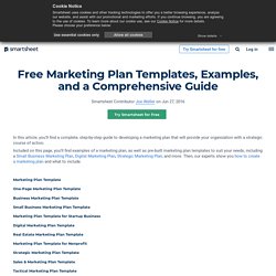 Marketing Plan Templates with Guide