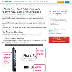 iPhone 5 – Learn marketing from todays most popular landing page