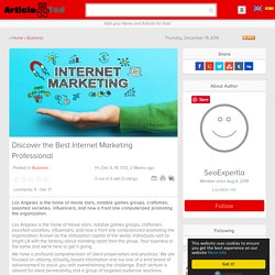 Discover the Best Internet Marketing Professional Article